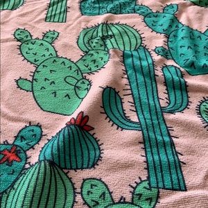 Round beach towel- cactus print